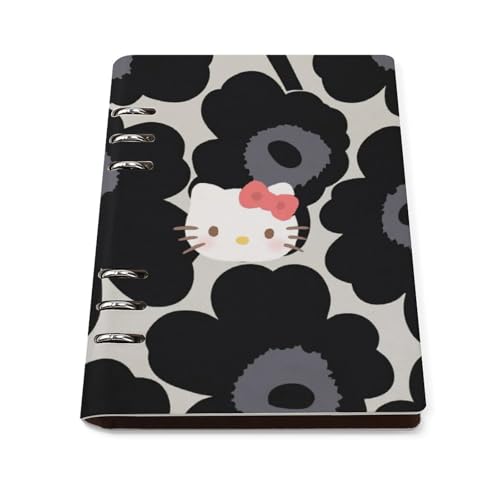 Amazon.co.jp: 花柄 ハローキティ システム手帳 PU ノートメモ帳