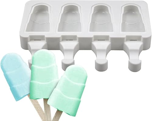 Miniatura 4 de Moldes de silicona para paletas de helado, moldes de silicona suave, reutilizables, moldes suaves para helados, helados y dulces