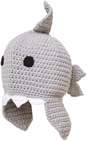 Seattle Hats Hand Crocheted Infant Baby and Toddler Hats (Small, Gray Shark)
