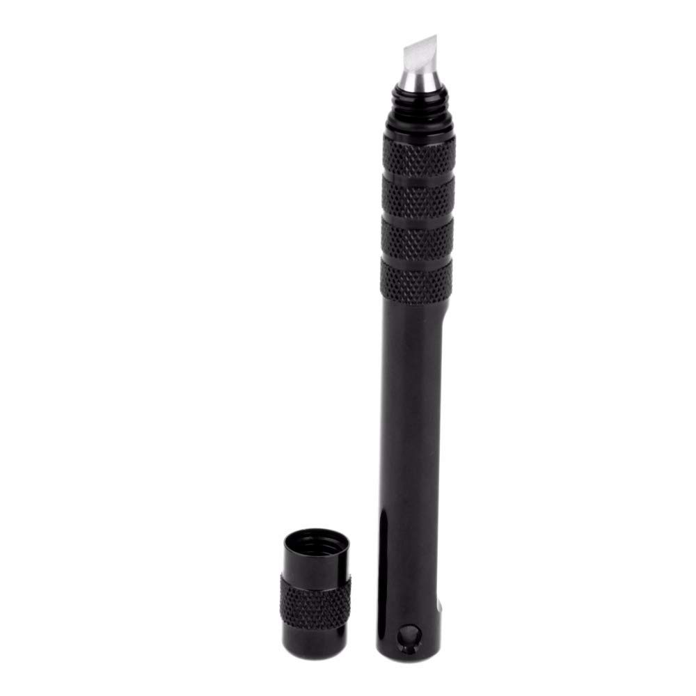 HISTAR Golf Club Groove Sharpener Herramienta de reranurado y limpiador para cuñas y planchas (negro)