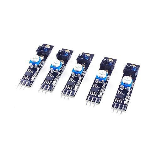 ANGEEK 5 Stück KY-033 Linien Folger Line Tracking Sensor Modul TCRT5000 für Arduino