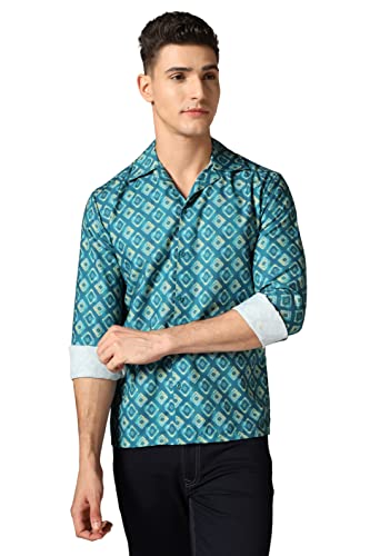Image of GRECIILOOKS Shirt for Men | Casual Stylish | Short Sleeve | Formal | Man's Regular fit | Rayon Shirts | Summer-Button Down