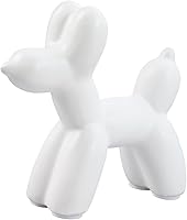 Vista 11 de Notakia Linda estatua de globo de perro de cerámica en oro, manualidades para decoración de sala de estar y escritorio, estatua de animal