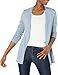 Amazon Essentials Damen Leichte Strickjacke ohne Knöpfe (in Übergröße erhältlich), Indigoblau Meliert, S