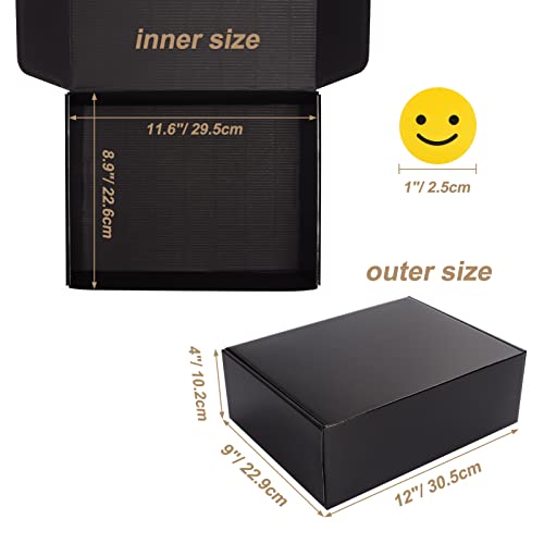 Image of ZBEIVAN Shipping Boxes Mailers 12x9x4 inches Corrugated Cardboard Small Packing Kraft Moving Mailing Box, Pack of 20