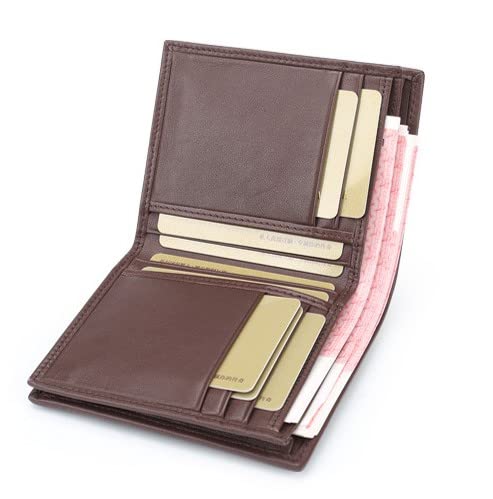 Cartera de piel de cocodrilo real de lujo, piel de cocodrilo, billetera plegable para hombre, Vientre de cocodrilo marrón, 4 x 4.5 x 1 in, Cartera de piel de cocodrilo natural