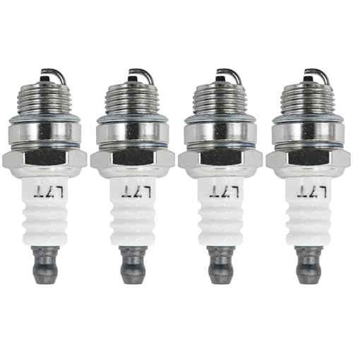 laffoonparts 4 Pack Spark Plugs, 2-Stroke Spark Plugs Compatible with Stihl Chainsaw Parts, Spark Plug Replacement for Stihl & NGK BPMR7A 4626 Bosch WSR6F RJ19LM R10 TS420