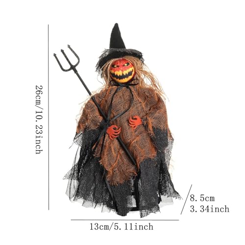 Decoración para árbol de Halloween sin caídas: figuras estables de interior y porche 6