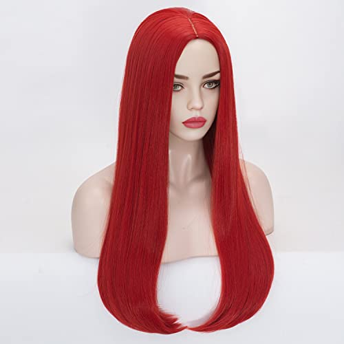 Aicos 5869313975 Red Wig For Women Girls Cosplay Sally, Alacos 60Cm Long Straight Red Wig For Sally Costume thumb #6
