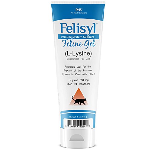 Felisyl Immune System Support Gel for Cats - L-Lysine Supplement for Respiratory Health - Made in The USA - 5 oz