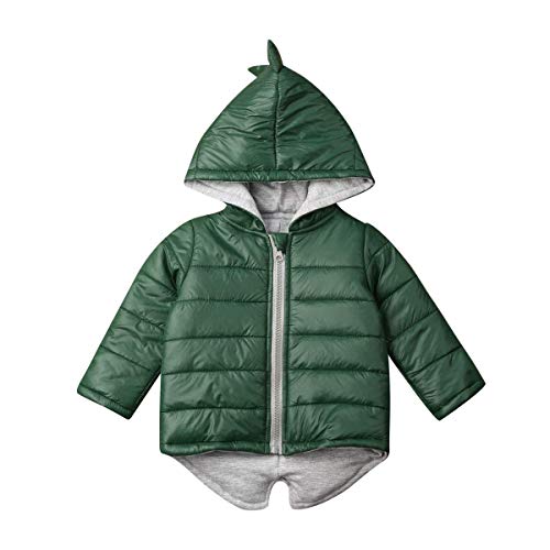 Toddler Baby Girl Hoodies Vest Outwear 3D Dinosaur Sleeveless Waistcoat Warm Jacket Winter Coat