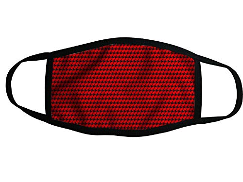 Preisvergleich Produktbild Mundschutz Nano-Technologie Atemschutzmaske Gesichtsmaske Waschbar Behelfsmaske (05 - Schwarz Rot Kariert)