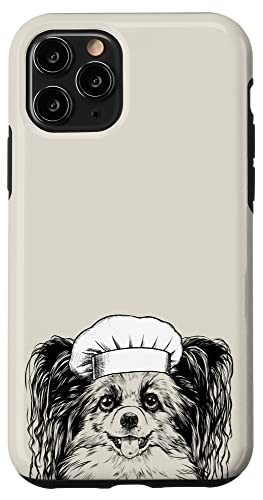 iPhone 11 Pro Papillon Dog Cook Chef Funny Cooking Case
