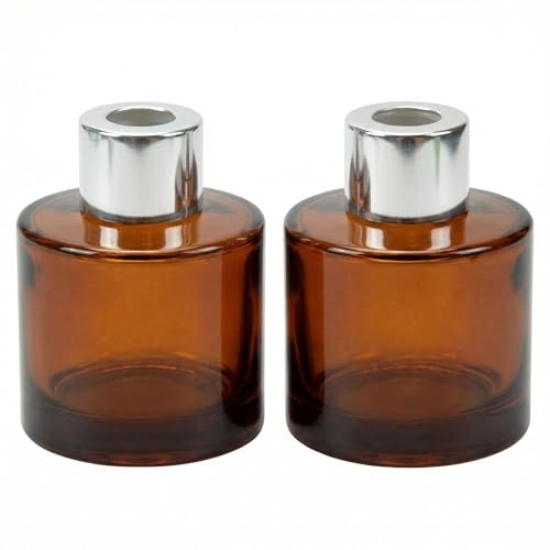 ASTRQLE Amber Glass Aromatherapy Diffuser Bottles