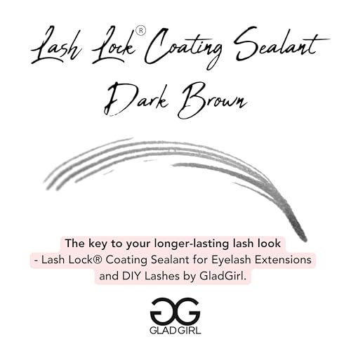 GladGirl Lash Lock Black Tint Coating Sealant for Eyelash Extensions - Ultimate Aftercare - Long-Lasting, Waterproof, Enhances Shine, Protects & Extends Lash Life, 4ml - Thumbnail 3
