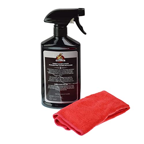 Limpiador y pulidor para acero inoxidable con paño de microfibra, 17oz miniatura 4