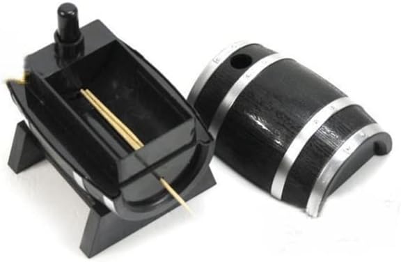 Creative Portable Mini Automatic Wine Barrel Shaped Toothpick Holder - Thumbnail 3