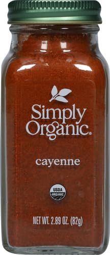 Image of Simply Organic Cayenne Pepper, 2.89 Ounce, Pure, Organic Cayenne Peppers, No GMO's, Kosher Certified (Pack of 2)