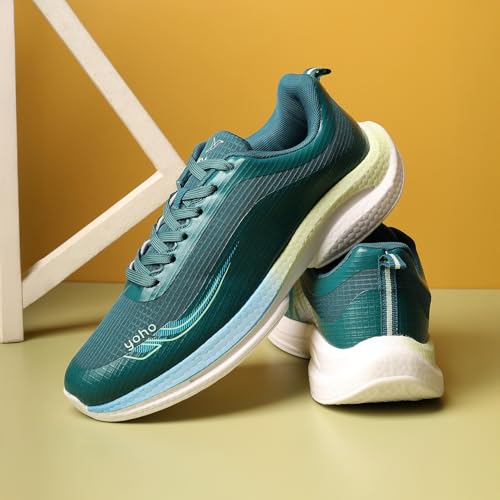 Image of YOHO RushHour Dynamiq Sports Shoes for Men |Cushioned Insole, Stylish, Casual & Sneakers for Gents | Lightweight, Anti-Skid Shoe for Gym, Walking, Running & Everyday Use-1800