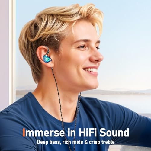 Image of Audiovance Vibes 202MC USB-C HiFi Wired Earbuds, Type-C Headphones with Mic
