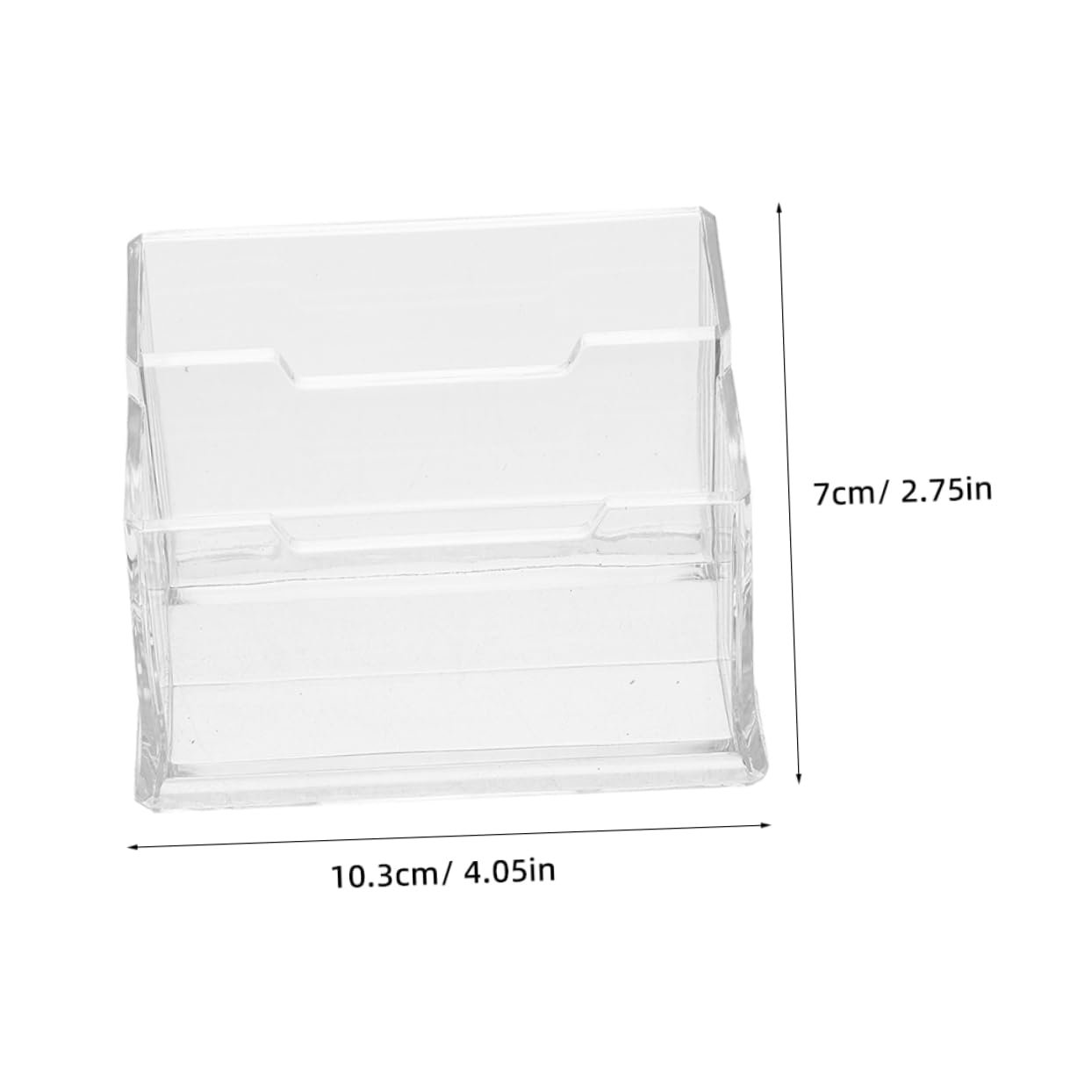 5 Pezzi Biglietti Visita in Plastica Organizer Scrivania Leggero e Compatto per Ufficio Conferenze ed Esposizioni con Doppia Sezione per Facile Accesso e Massima Visibilità