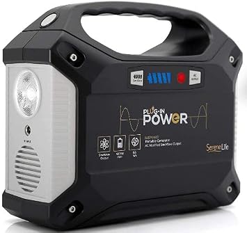 T POWER Charger for SereneLife Coolis FlashFish Chafon Aiper Portable Power Station CF-A30028 150Wh 155Wh 167Wh CPAP Battery Pack SLSPGN10 SLSPGN20 S320-UPGRADED Ac DC Adapter Power Supply