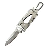 Hoja: la hoja del cuchillo es de acero inoxidable 420. La dureza alcanza los 57HRC, y es ideal para el uso diario, ocio, trabajo, pesca, senderismo, camping y coleccionar.