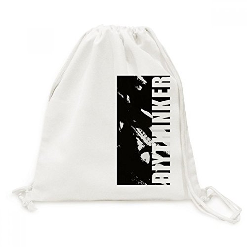 Toile drawstring backpack résistant à fermeture rapide pour le voyage