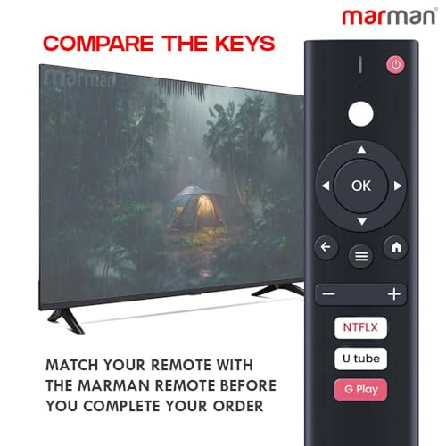 Image of marman Compatible with Infinix X3 Smart Tv Remote Control Original Suitable for LED Full HD UHD LCD Tv Non Voice Command Without Google Assistant with Streaming App's - No Pairing Needed