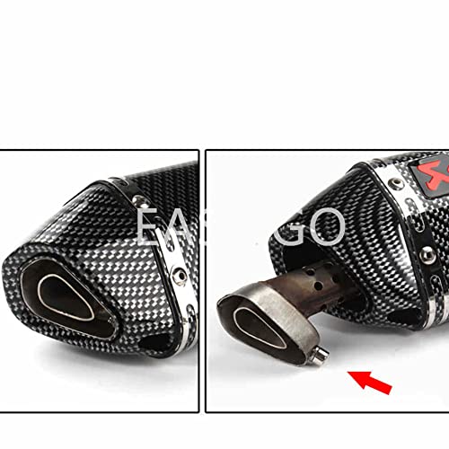 Amazon | スリップオンマフラー バイクサイレンサー 汎用 長さ470mm