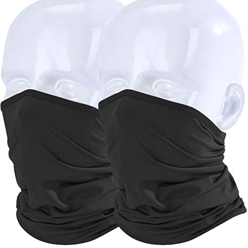 WTACTFUL 2 Pack Lightweight Neck Gaiter Neck Warmer Face Mask Windproof Anti-UV Protection