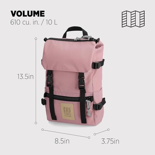 Image of Topo Designs Rover Pack Mini - Small Sized Daypack for EDC, Day Trips, Hikes, Iconic Denver Design, Fair Trade + Bluesign