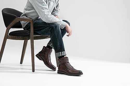 Jousen Mens Boots Casual Leather Boots for Men Chukka Fashion Men's Dress Boots2