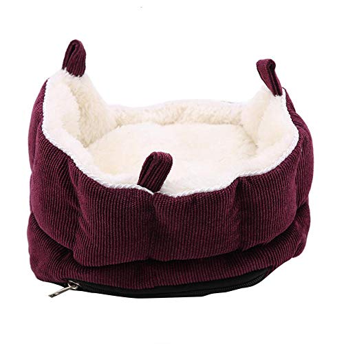 Tapete Macio para Animais de Estimação Inverno Quente Ninho Gato Pequeno Animal Cama Quadrado Sofá C