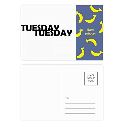 Cartes postales mardi Banana format 5,7x3,8 pouces pour dire merci avec élégance