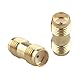 Futheda 2 x SMA-Buchse auf SMA-Buchse, RF-Koaxialadapter, Stecker, Koaxial-Kupplung, Zylinderadapter, Zwei-Wege-Kopf-Kupplung, Schalter-Konverter für Antennen, kabellose Geräte, Koaxialkabel