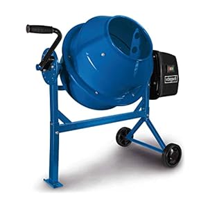 Scheppach Betonmixer MIX65 | 230V 220W | 63L / 55kg capaciteit | toerental 27,5 rpm | 26 cm trommelopening | duurzaam en robuust | compact en licht | mortelmixer incl. rijinrichting