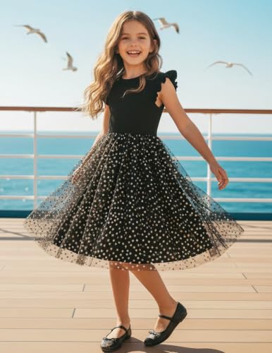 Image of PATPAT Girls Tulle Tutu Party Birthday Princess Formal Fancy Princess Dress