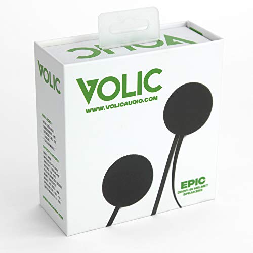 image for Volic Epic Drop-In Wired Helmet Speakers for Motorcycles, Snowboarding