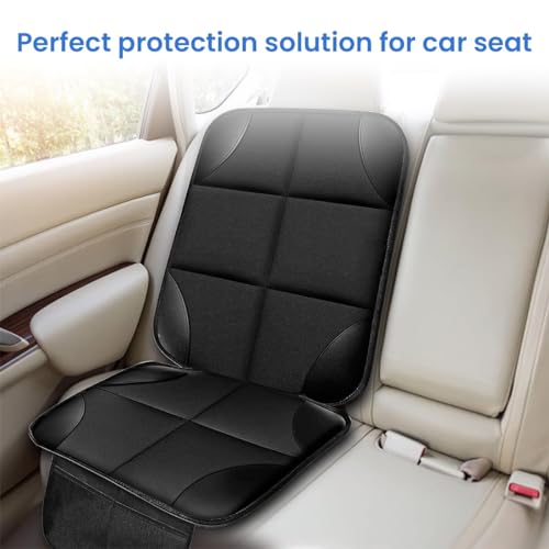 Image of STHIRA Car Seat Cover Protector,Waterproof 600D Fabric Car Seat Protector with 2 Storage Pockets Safe for Chilidrens,Anti-Slip&Resistant Pet Car Seat Protector Cooling Seat Cushion for Dogs,SUV,Sedan