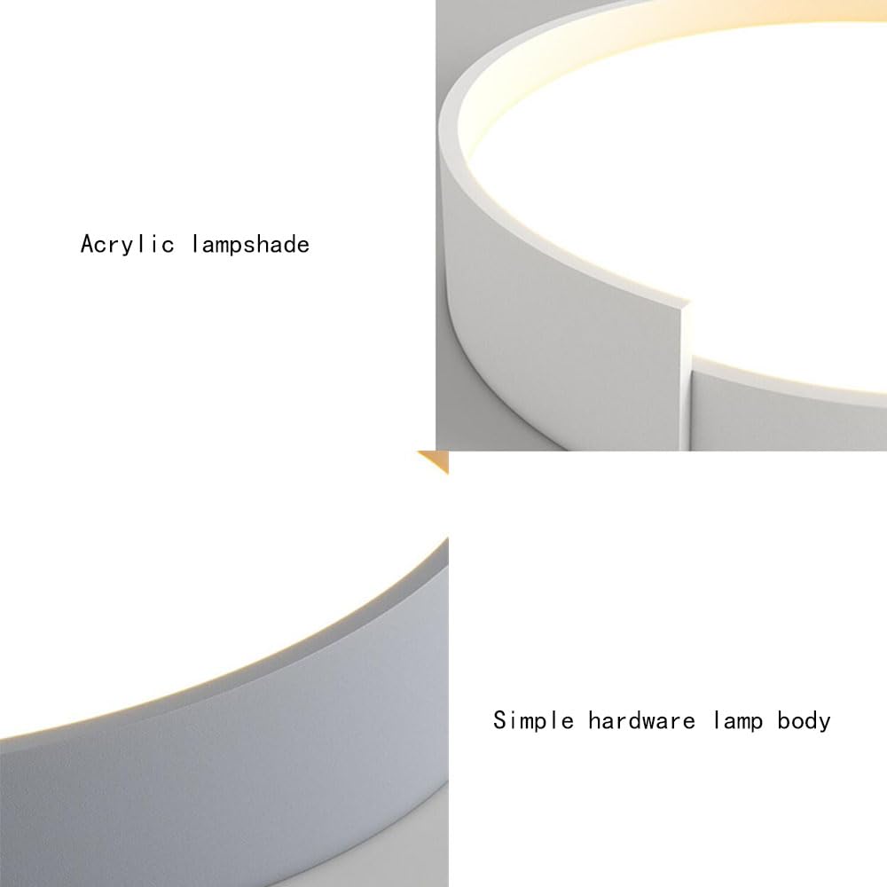 Luces LED Empotradas De Techo Con Luz Blanca Diurna De 6000 K Luminaria Circular Minimalista De Fácil Instalación Lámpara De Techo Con Panel De Protección Ocular Para Interiores Para Cocina