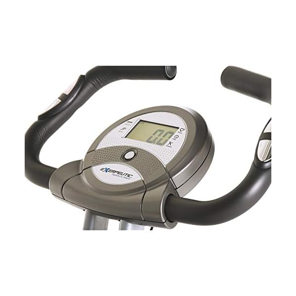 Exerpeutic Folding Exercise Bike, 8 Levels of Resistance Stationary Bike, Bluetooth tracking & Tablet Holder options available