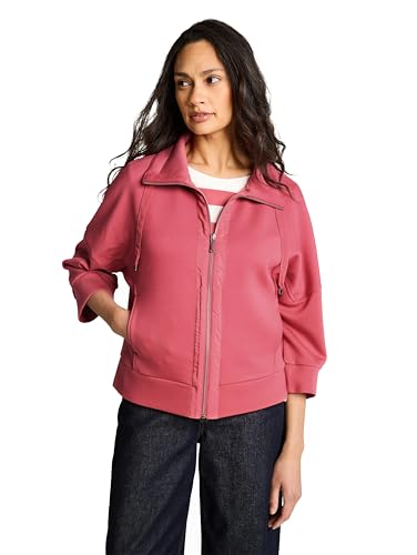 Tom Tailor Damen 1047715 Boxy Fit Scuba Sweatjacke, 11183 - Cozy Pink, XL EU – Ansicht 1