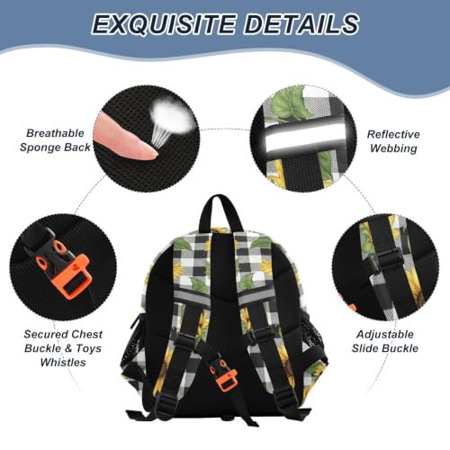 Sac à dos d'école filles imprimé floral vert et jaune ODAWA