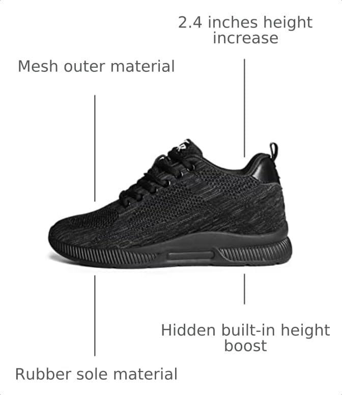 Image of Conzuri Official V2 Cloud Runners Shoes for Men-Height Increasing Shoes Elevate Your Height by 2.4 Inches, Lightweight, Non-Slip Casual and Fashion Sneakers