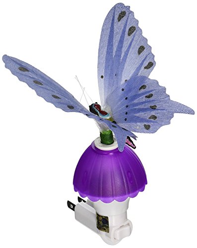 Lámpara de noche infantil mariposa fibra óptica miniatura 4