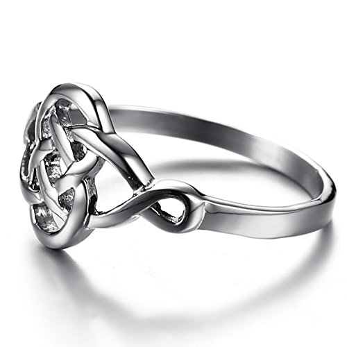 Jude Jewelers Stainless Steel Plain Classical Celtic Love Knot Wedding Promise Anniversary Ring3