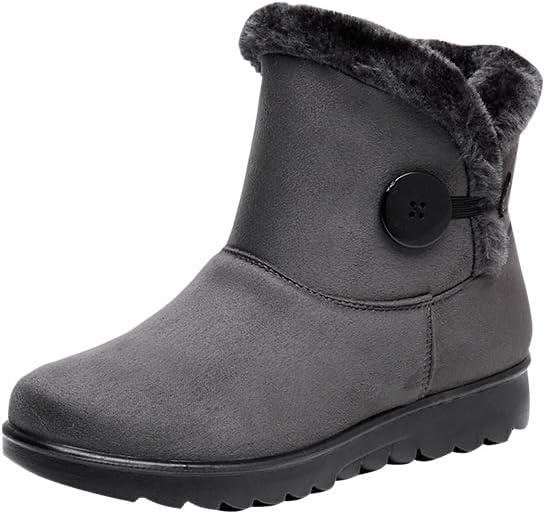 Winter Boots for Women Snow Boots Warm Ankle Booties Cozy Fur Lined Waterproof Non Slip Winter Shoes for Cold Weather, Fashion Warm Walking Boot for Outdoor Casual Wear