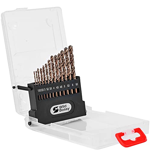 M35 5% Cobalt Metric Drill Bits Set (1Mm-6.5Mm/13Pcs), Straight Shank Jobber Drill Bits, Metal Hss Twist Drill Bits For Stainless Steel Hard Metal And Cast Iron #TOP4