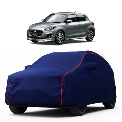 Image of Heavy-Duty Car Cover for Compatible with Maruti Swift (2005 to 2025 All Models) Deluxe Car Protection Cover - Waterproof & UV-Resistant All-Season Exterior Protection